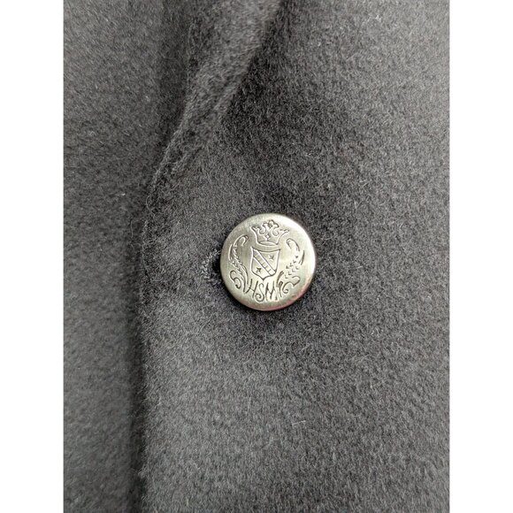 VTG Hart Schaffner Marx 100% Cashmere Blazer Mens 42L Two Button Office Black - Picture 5 of 13